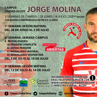 CAMPUS DE FÚTBOL CIUDAD DE ALCOY "JORGE MOLINA" 2021