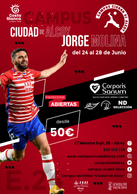 CAMPUS DE FÚTBOL CIUDAD DE ALCOY "JORGE MOLINA" 2024